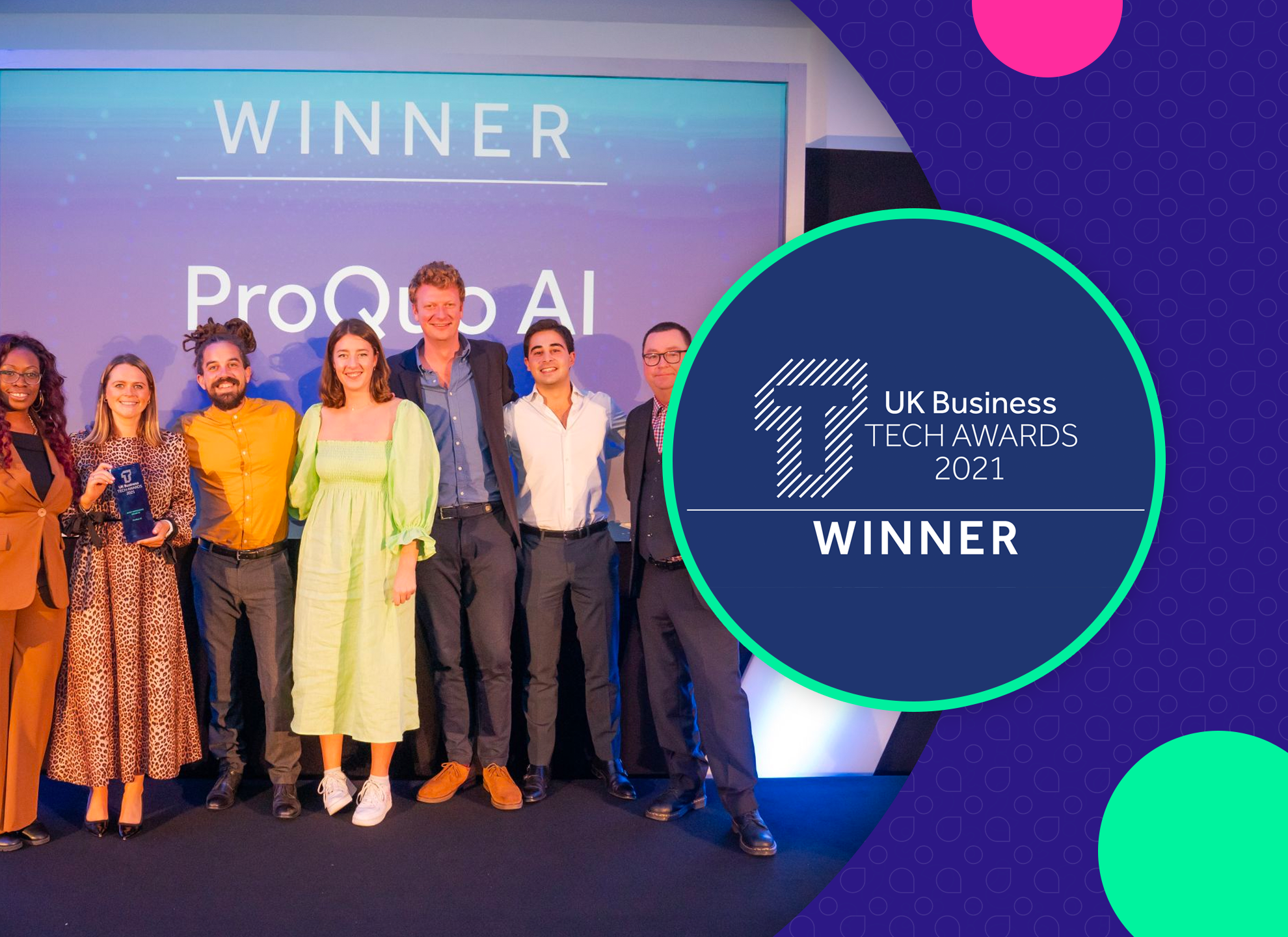ProQuo AI wins UK Business Tech Awards 